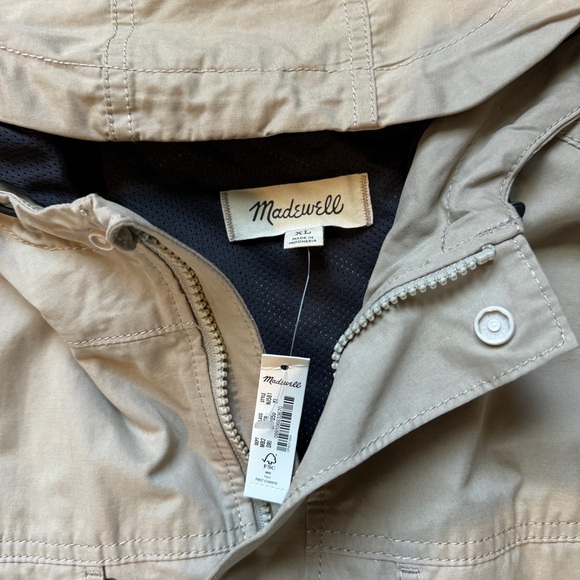 Madewell Khaki Weather Coat - Picture 2 of 2